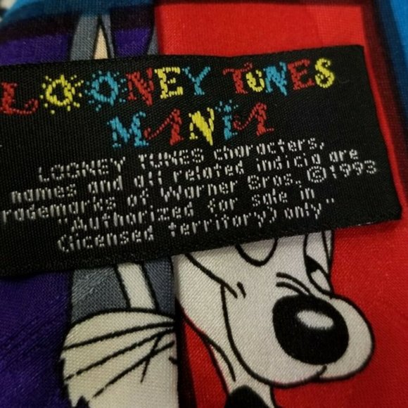 VINTAGE 1993 NECKTIE MENS LOONEY TUNES MANIA - Picture 5 of 5